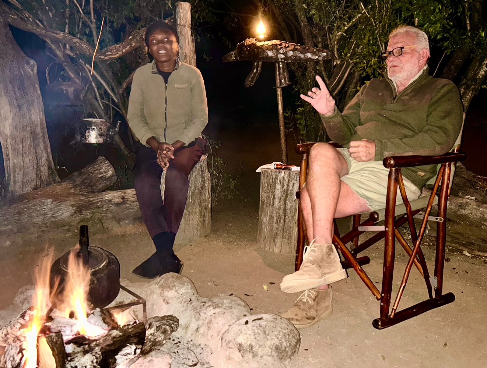 Around the Campfire with the Legend of Manyeleti